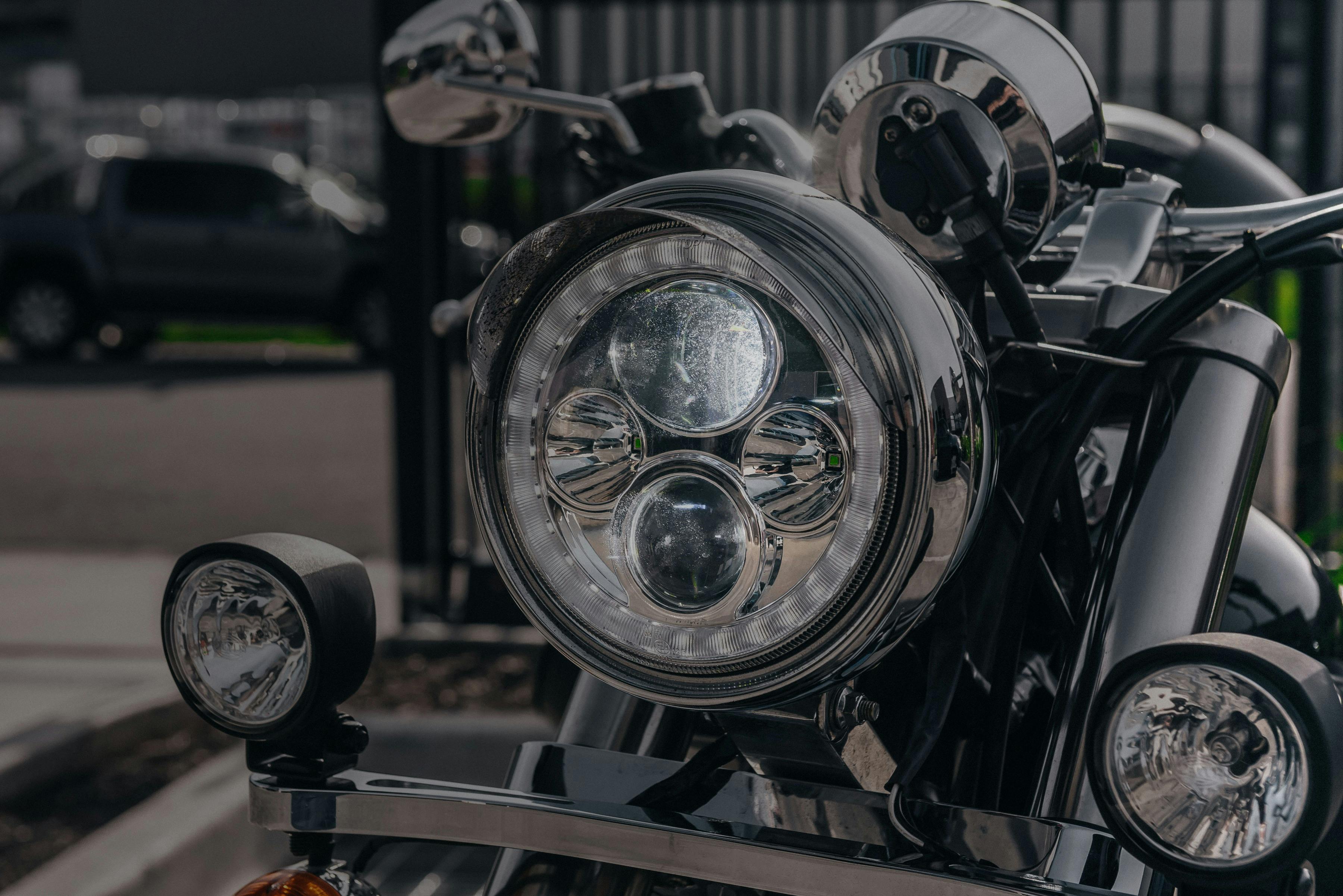 Headlight on sale for harley